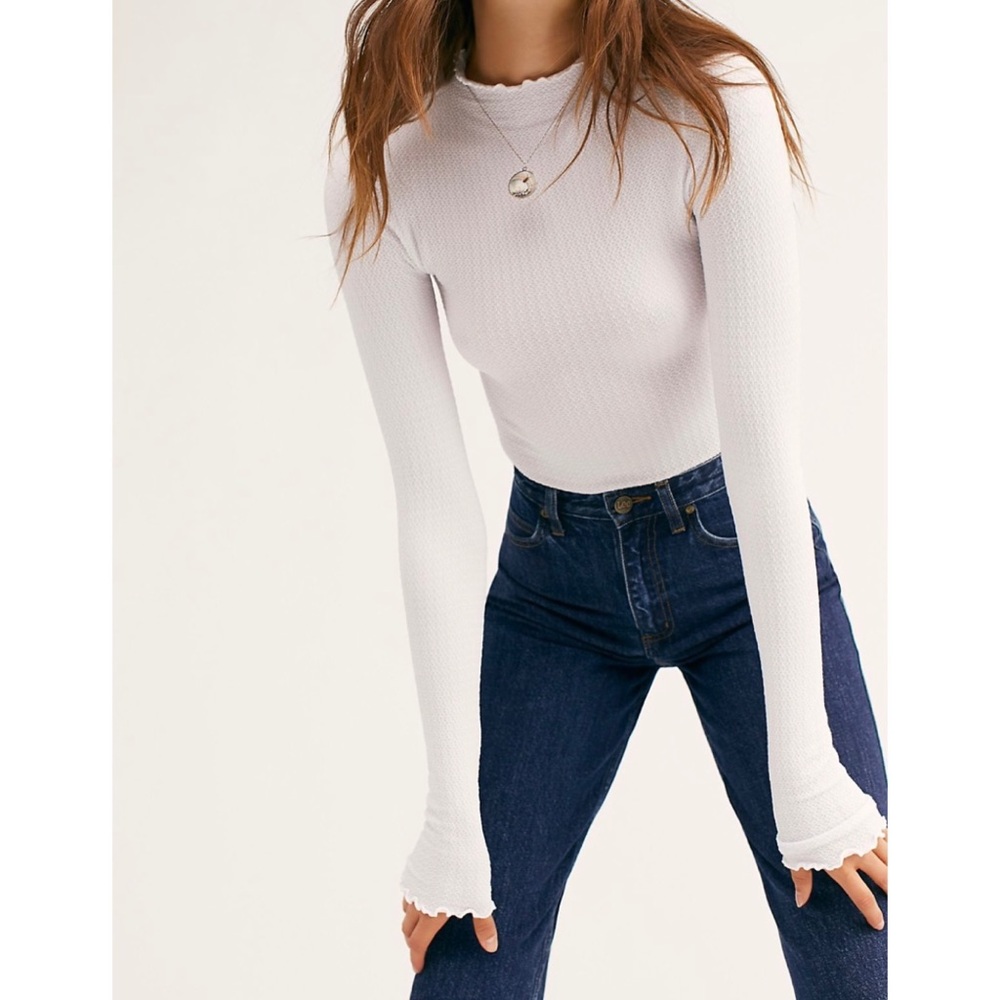 Free People Make It A Mock Neck Seamless Bodysuit